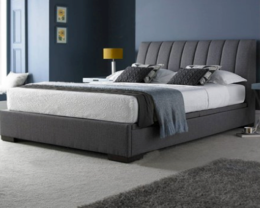Brooke King Bed Frame-Grey