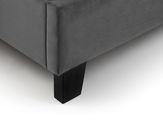 Rosa Velvet Bed in a Box King - Grey