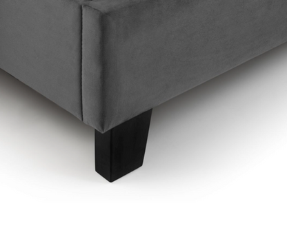 Rosa Velvet Bed in a Box King - Grey