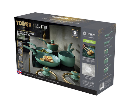 Cavaletto 5 Piece Cookware Set Jade