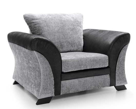 Francisco Armchair - Black & Charcoal