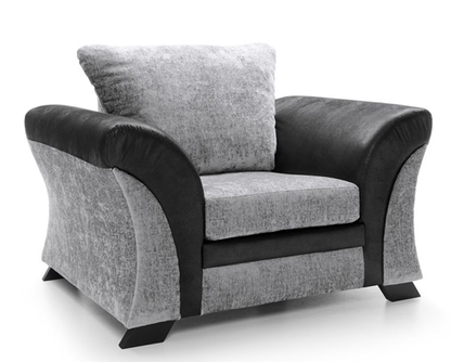 Francisco Armchair - Black & Charcoal