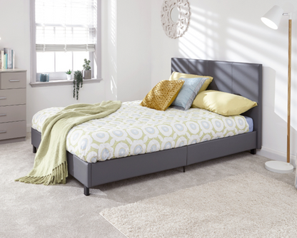 Simple King Bed in a Box-Grey