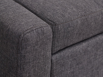 Vanessa Ottoman Bench-Charcoal
