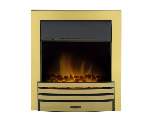 Eileene Electric Fire in Brass