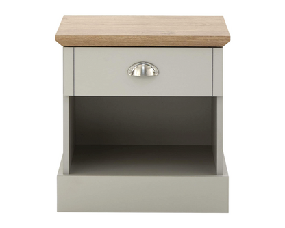 Kinsley 1 Drawer Bedside-Grey