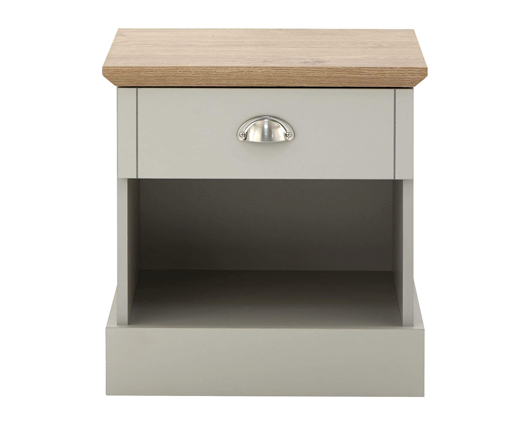 Kinsley 1 Drawer Bedside-Grey