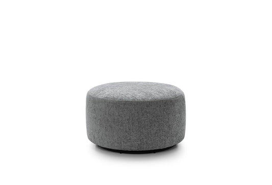 Iris Swivel Footstool - Steel Grey