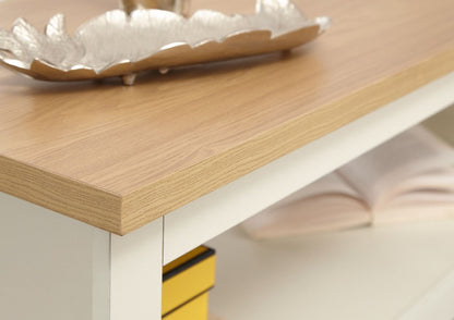 Lachlan Coffee Table With Shelf-Cream