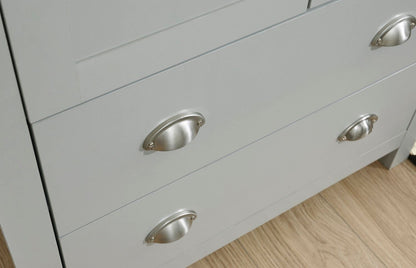 Lachlan 2+2 Drawer Chest-Grey