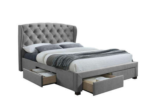 Hope Double Bed - Grey