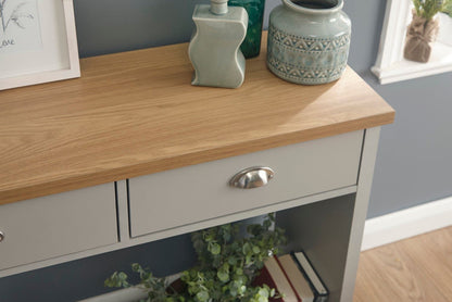 Lachlan Console Hall Table-Grey
