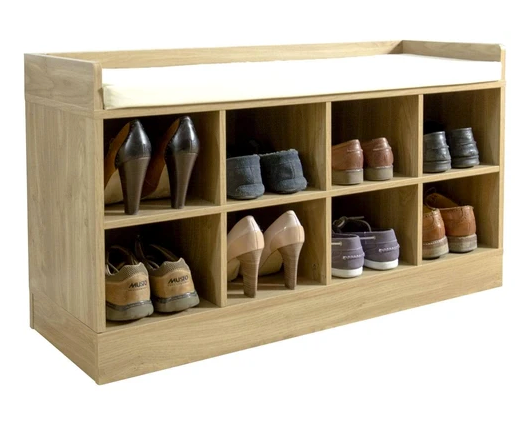 Kayleigh Shoe Bench-Oak