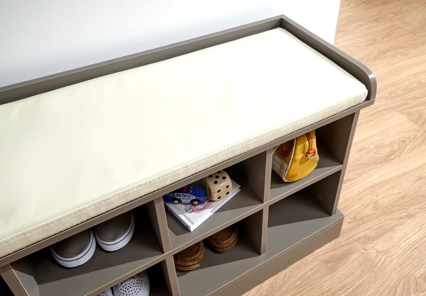 Kayleigh Shoe Bench-Grey
