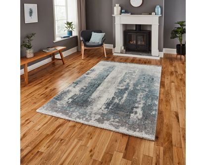 Bailee Rug Ivory/Blue- 60cm x 230cm