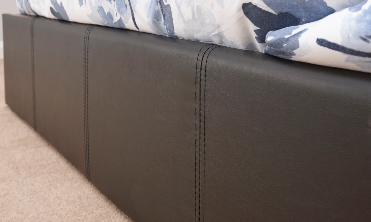 Single End Lift Ottoman Bed-Black