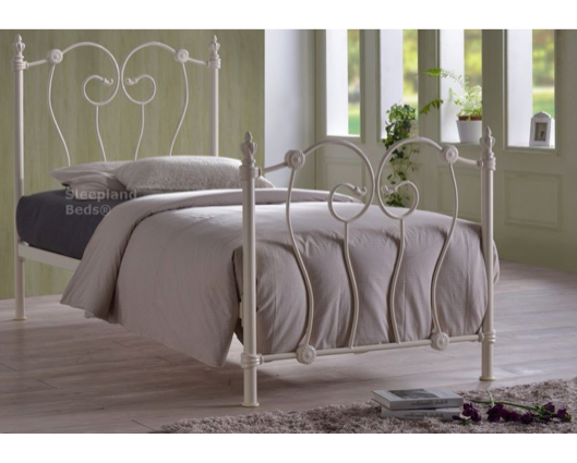 Eloisa Single Bed Frame-Ivory