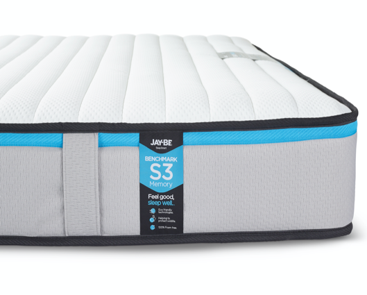Jay-Be® Benchmark S3 Memory Eco Friendly Mattress-Single