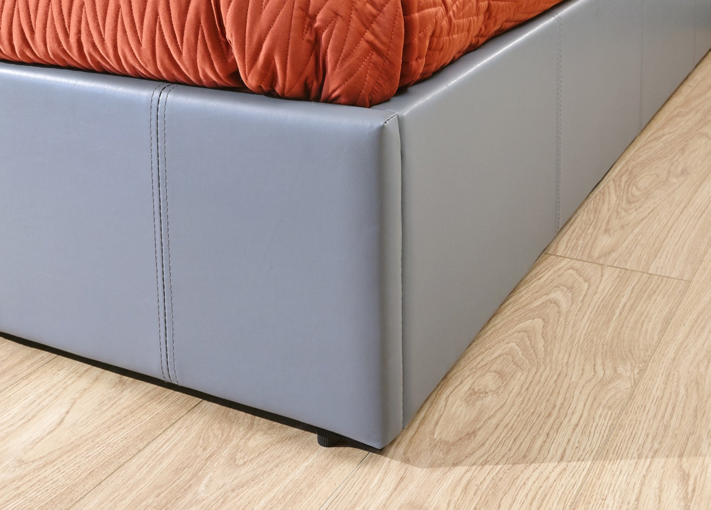 Single End Lift Ottoman Bed-Grey