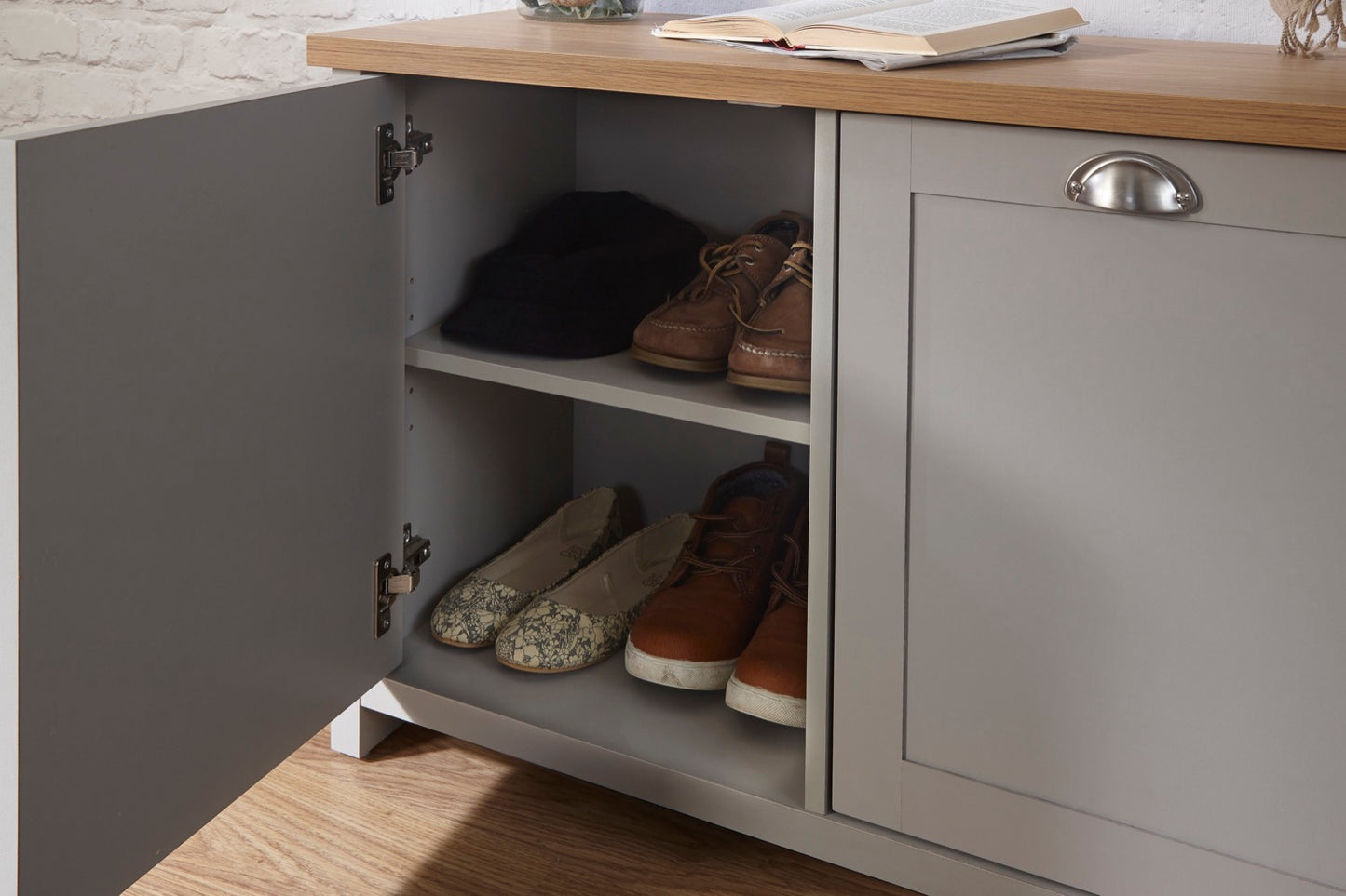 Lachlan Shoe Storage-Grey