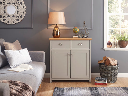 Lachlan Compact Sideboard-Grey