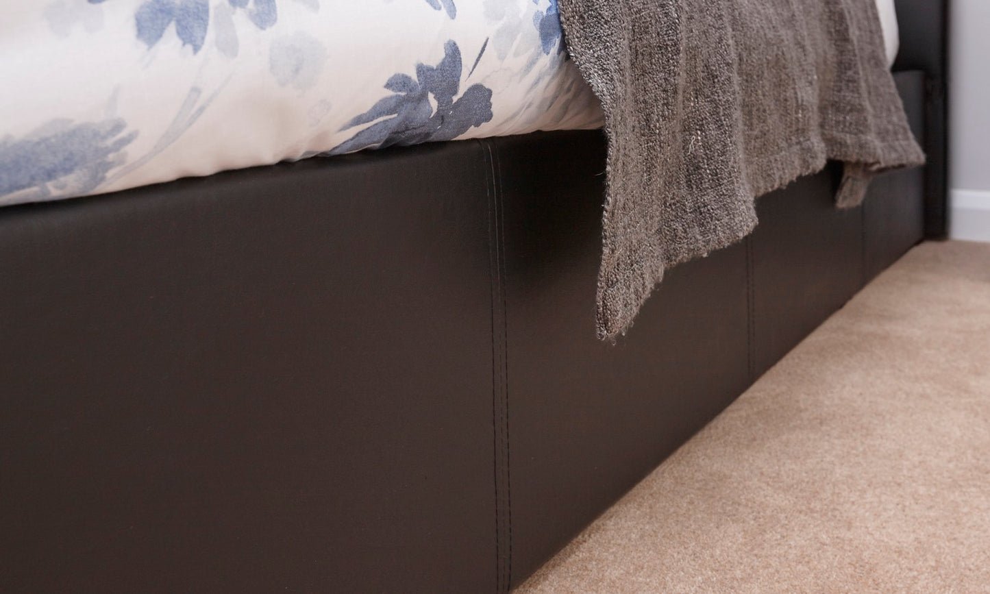Single End Lift Ottoman Bed-Black