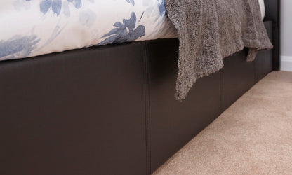 Single End Lift Ottoman Bed-Black