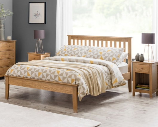 Sanford Single Bed - Solid Oak