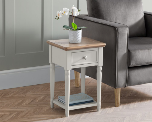 Petunia 1 Drawer Lamp Table