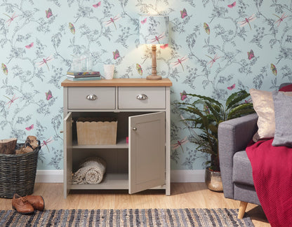 Lachlan Compact Sideboard-Grey