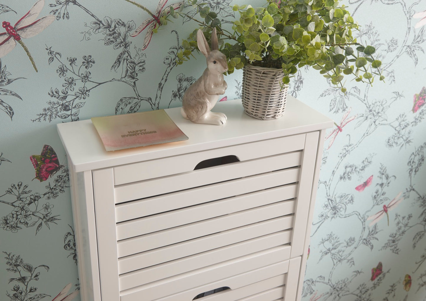 Ben 3 Tier Shoe Cabinet-White