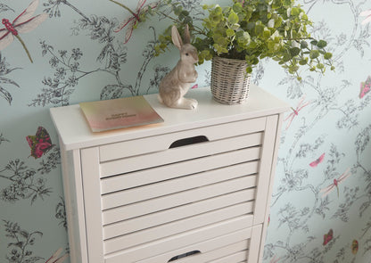 Ben 3 Tier Shoe Cabinet-White