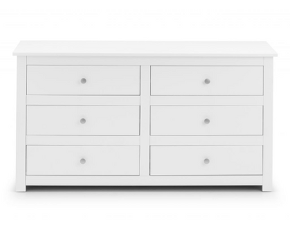 Cassini 6 Drawer Chest-White