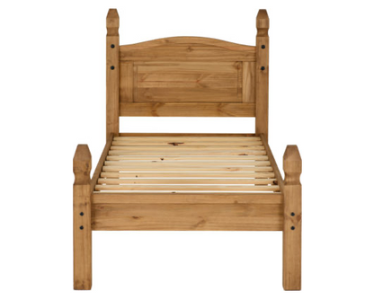 Corona 3' Bed Low Foot End - Distressed Waxed Pine