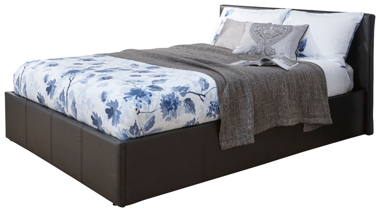 Single End Lift Ottoman Bed-Black