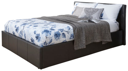 Single End Lift Ottoman Bed-Black