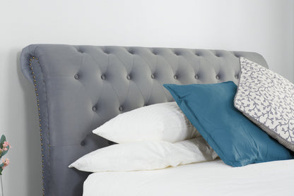 Oria Super King Bed - Grey