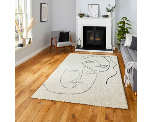 Royalty Cream/Grey- 160cm x 230cm