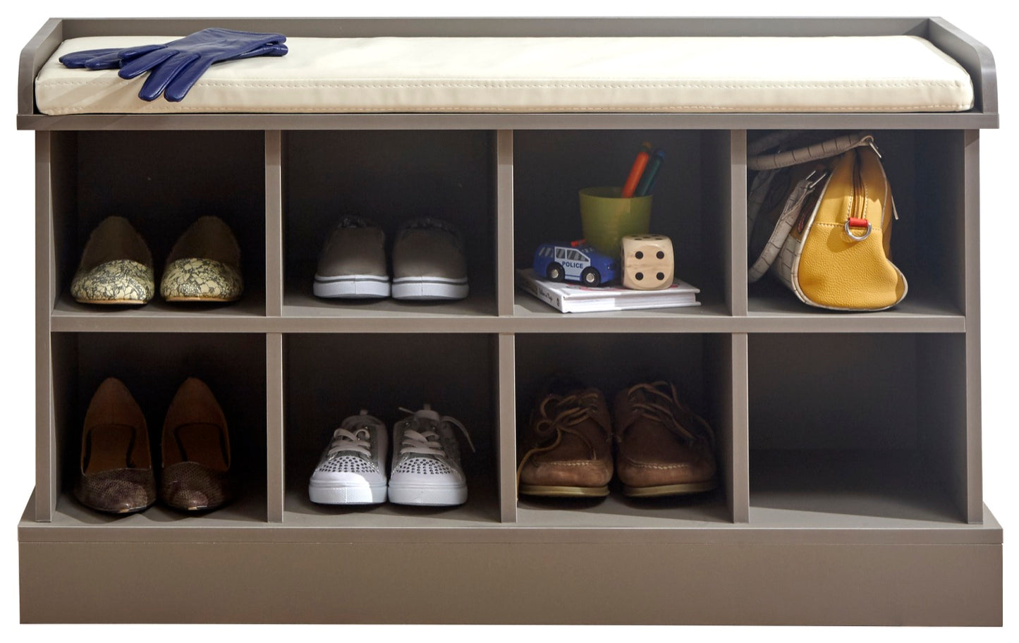 Kayleigh Shoe Bench-Grey