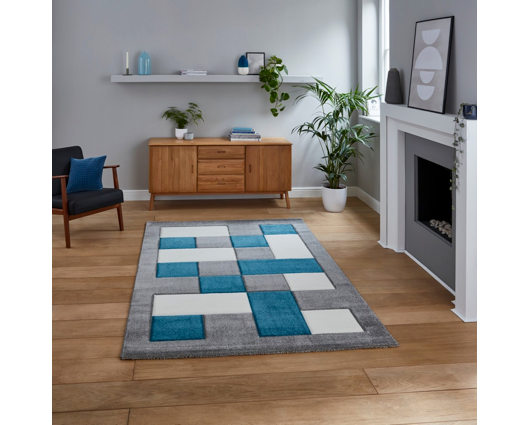 Brooke Grey/Blue - 60cm x 120cm
