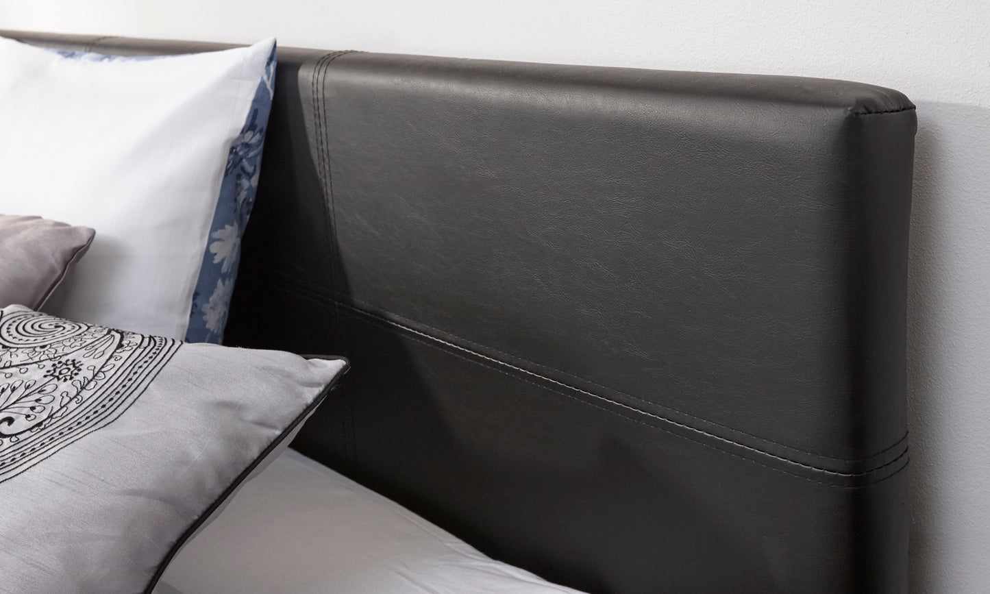 Single End Lift Ottoman Bed-Black