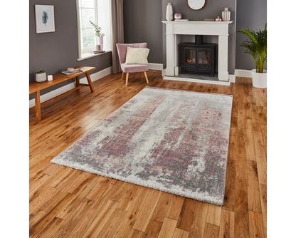 Bailee Rug Ivory/Rose- 60cm x 230cm