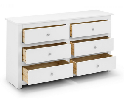 Cassini 6 Drawer Chest-White