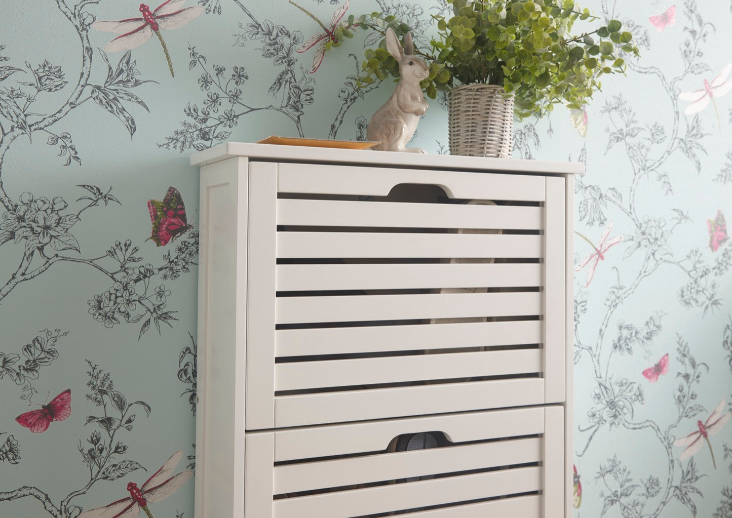 Ben 3 Tier Shoe Cabinet-White
