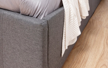 Serena Single Side Lift Ottoman Bed-Grey