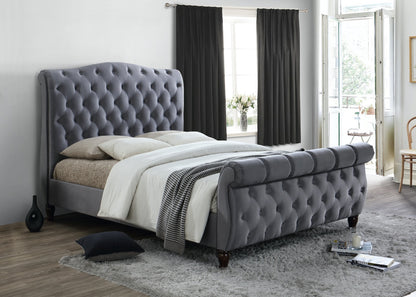 Compton Super King Bed - Grey