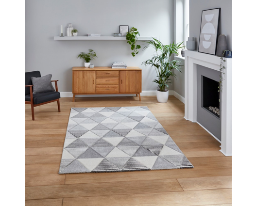 Gia Grey/Beige - 120cm x 170cm