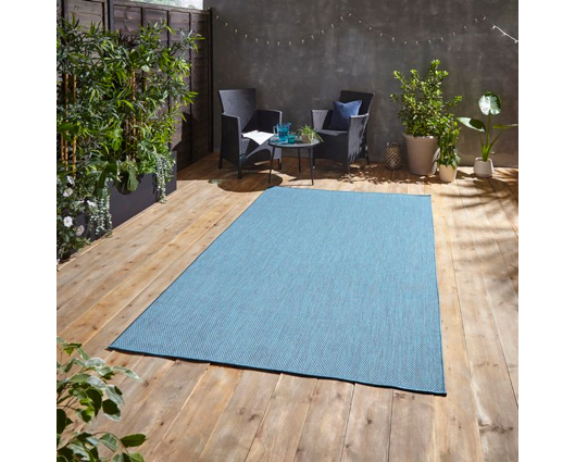 Poppy Outdoors Blue - 120cm x 170cm