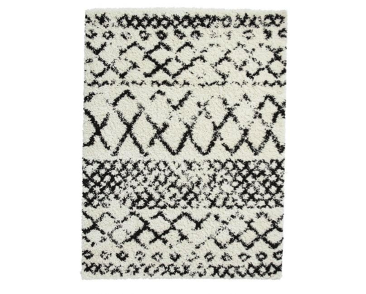 Scarlett White/Black - 160cm x 220cm