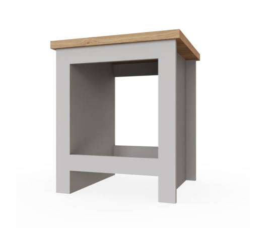 Lincoln Side Table- Light Grey